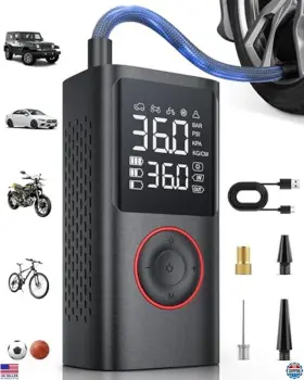 ATJ-006 VISIT THE POWOOLS STORE Tire Inflator Air Pump Auto