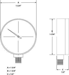 W10055 WIOGW Performance Tool Air Gauge Tank #3