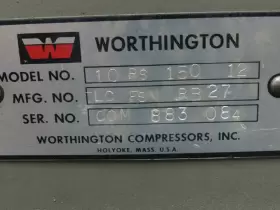 10RS WORTHINGTON Monorotor Air Compressor #2
