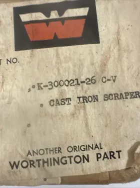 K-300021-26 WORTHINGTON COMPRESSOR Air Cast Iron Scraper Ring #2