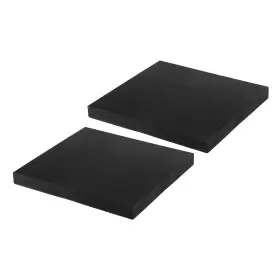 Zaplyte 767153447198 2pcs Square Vibration Isolation Mats 7.87 Inch X 0.8 Black