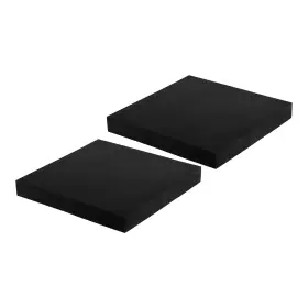 Zaplyte 767153447204 2pcs Square Vibration Isolation Mats 7.87 Inch X 1 Black