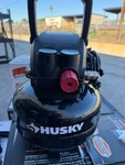 Husky 3 Gal. 120 Psi Portable Electric Oil-free Light Duty Pancake Air (read). Fixed Price $50.00.