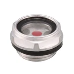 Uxcell Oil Liquid Level Gauge 1/2pt Thread, Clear, Black, Red, Silver Tone. Fixed Price $13.49.