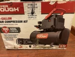 Hyper Tough 3-gallon Portable Oil-free Air Compressor Kit 100 Psi Black/red. Fixed Price $80.00.