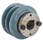 Cast Iron 3.35 " Dual Groove Pulley Belt B Section 5l With 1" Sheave Bushing. Fixed Price $54.95.