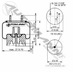 Automann Ab1dk25e-8713 Air Spring For Trucks & Vans - Premium Auto Part. Fixed Price $131.95.