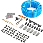 Compressed Air Line Kit 1/2" X 200ft, Hdpe Aluminum Compressor Piping For Ga. Fixed Price $428.32.