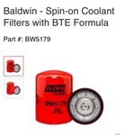 Baldwin Filter Bw5139 Coolant Spin-on. Fixed Price $14.99.