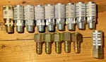 Amflo C9 Air Hose 1/2 Series Coupler Male Npt Milton 1/2" Fnpt G Plug Lot. Fixed Price $82.00.