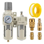 Lnchka Air Compressor Filter Regulator Lubricator Frl Unit,air Pressure Regul.... Fixed Price $61.43.