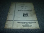 Worthington Blue Brute Portable Compressor 600cfm Maintenance Operator Manual Xz. Fixed Price $125.78.