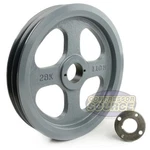 Cast Iron 10.75" Dual Groove Pulley Belt B Section 5l And 1-3/16" Sheave Bushing. Fixed Price $109.95.