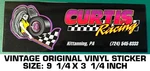 Curtis Racing - Vintage Original Decal Sticker Kittanning, Pa. Fixed Price $9.40.