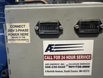 Quincy Tank-mounted Reciprocating Air Compressor W/ Dual Control Panel. Fixed Price $7500.00.