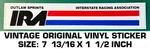 Outlaw Sprints Interstate Racing Asso - Vintage Original Vinyl Decal Sticker. Fixed Price $7.19.
