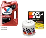 Valvoline 5w-20 High Mileage Synthetic Blend Motor Oil - 5 Qt's W/k&n Filter. Fixed Price $89.99.