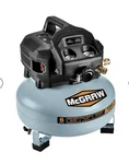 Mcgraw 6 Gallon Portable Air Compressor. Fixed Price $239.99.