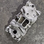 Vintage Edelbrock 2101 4 Barrel Intake Manifold Aluminum Chevy Small Block Sbc. Fixed Price $149.99.