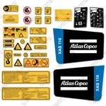 Fits Atlas Copco Xas110 Decal Kit Air Compressor - 7 Year 3m Vinyl!. Fixed Price $104.95.