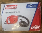 Coleman Quick Pump 120v Portable Air For Mattresses Floats Damaged Box. Fixed Price $19.99.