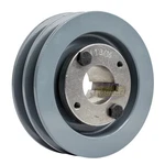 Cast Iron 4.5" Dual Groove Pulley 2 Belt A Section 4l And 1-3/16" Sheave Bushing. Fixed Price $62.95.