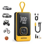 Astroai L7 Air Tire Inflator Portable Compressor, 150psi Portable, Yellow. Fixed Price $36.88.