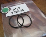 Aro O-rings (2) Ingersoll Rand Oem Part # Y325-25. Fixed Price $10.00.