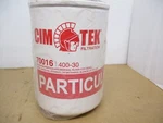 Cim Tek 70016 - 400-30 Hi Capacity, 30 Micron Filter Cimtek. Fixed Price $28.95.