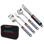 Stainless Steel Telescoping Bbq Grill Tool Set 5 Piece Outdoor Barbecue Utensi. Fixed Price $98.99.