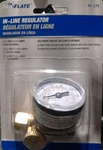 New Tru-flate 41-135 Inline Regulator 0-160 Psi Gauge 1/4" Fnpt X Mnpt. Fixed Price $12.99.