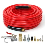 3/8" X 50ft Pvc Air Compressor Hose With 10 Pieces Accessories.... Fixed Price $35.74.