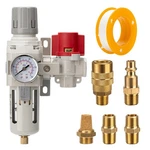 Industrial Air Compressor Filter Regulator Combo 3/8" Npt 0-150 Psi Gauge,sem.... Fixed Price $60.60.