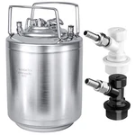 2.6 Gallon Mini Ball Lock Keg Stainless Steel Double Post Corny Wi. Fixed Price $134.65.