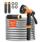 Vevor 50ft Metal Garden Hose Stainless Steel Water Lightweight No Kink. Fixed Price $30.90.