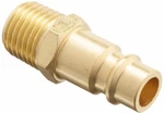 Milton S760 1/4" Mnpt Male V-style High Flow Plug, (brass) 2 Pcs. Fixed Price $9.04.
