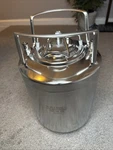 Tmcraft 2.6 Gallon Mini Ball Lock Keg, Stainless Steel Double Post Cor. Fixed Price $69.00.