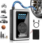 Lucklike Tire Inflator Portable Air Compressor,150psi Pump Black. Fixed Price $53.10.