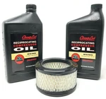 Champion 2 Ea Quart Of Reciprocating Air Compressor Lubricant Oil & 1 Filter. Fixed Price $53.14.