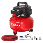 Ecomax Air Compressor 6 Gallon 175 Psi Pancake Portable Oilfree Tank With 10 .... Fixed Price $252.97.