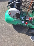 Speedaire 20 Gallon Horizontal Portable Air Compressor With Hose & Blow Gun. Fixed Price $700.00.
