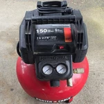 Porter Cable 6 Gallon 150 Psi 2.6 Scfm 90 Pancake Air Compressor N310415. Fixed Price $90.00.