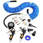 16 Pieces Heavy Duty Air Compressor Accessory Kit, 1/4 Inch 25ft Recoil Poly. Fixed Price $43.40.