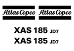 Atlas Copco Xas 185 Jd7 Decal Sticker Set Kit Ac58q. Fixed Price $77.00.