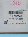 New F376w 3/4" Arrow Pneumatic Air Compressor Particulate Filter With Metal Bowl. Fixed Price $114.99.