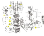 Gk-9400 Gasket Kit For Devilbiss / Devair Model 240. Fixed Price $50.96.