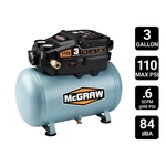 Mcgraw 3 Gallon, 110 Psi Oil-free Light-duty Hot Dog Air Compressor. Fixed Price $65.99.
