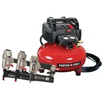 Porter-cable Pxcm3kit 6 Gal 150 Psi Pancake Air Compressor W/ 3-nailer Kit New. Fixed Price $335.26.