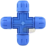 3/4" Fastpipe Cross Fitting For Aluminum Compressed Air Piping By Rapidair F1051. Fixed Price $30.98.