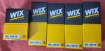 Lot Of 5 Wix Filters - 4x Wl10010 + 1x Wl10412 / Wl 10010,. Fixed Price $34.99.